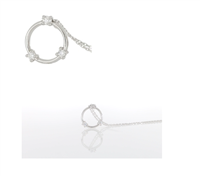 Collana Gemoro Donna Diamanti in Oro bianco Diamante 0.09 Ct PB1870BIA - PB1870BIA